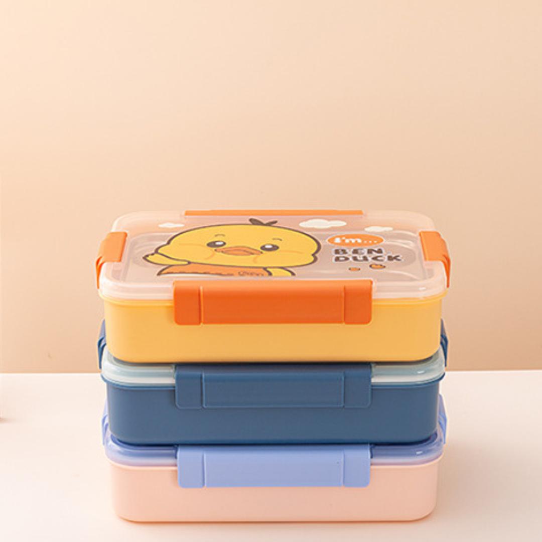 Magical Cartoon Stainless Steel 4 Compartment Lunch box
