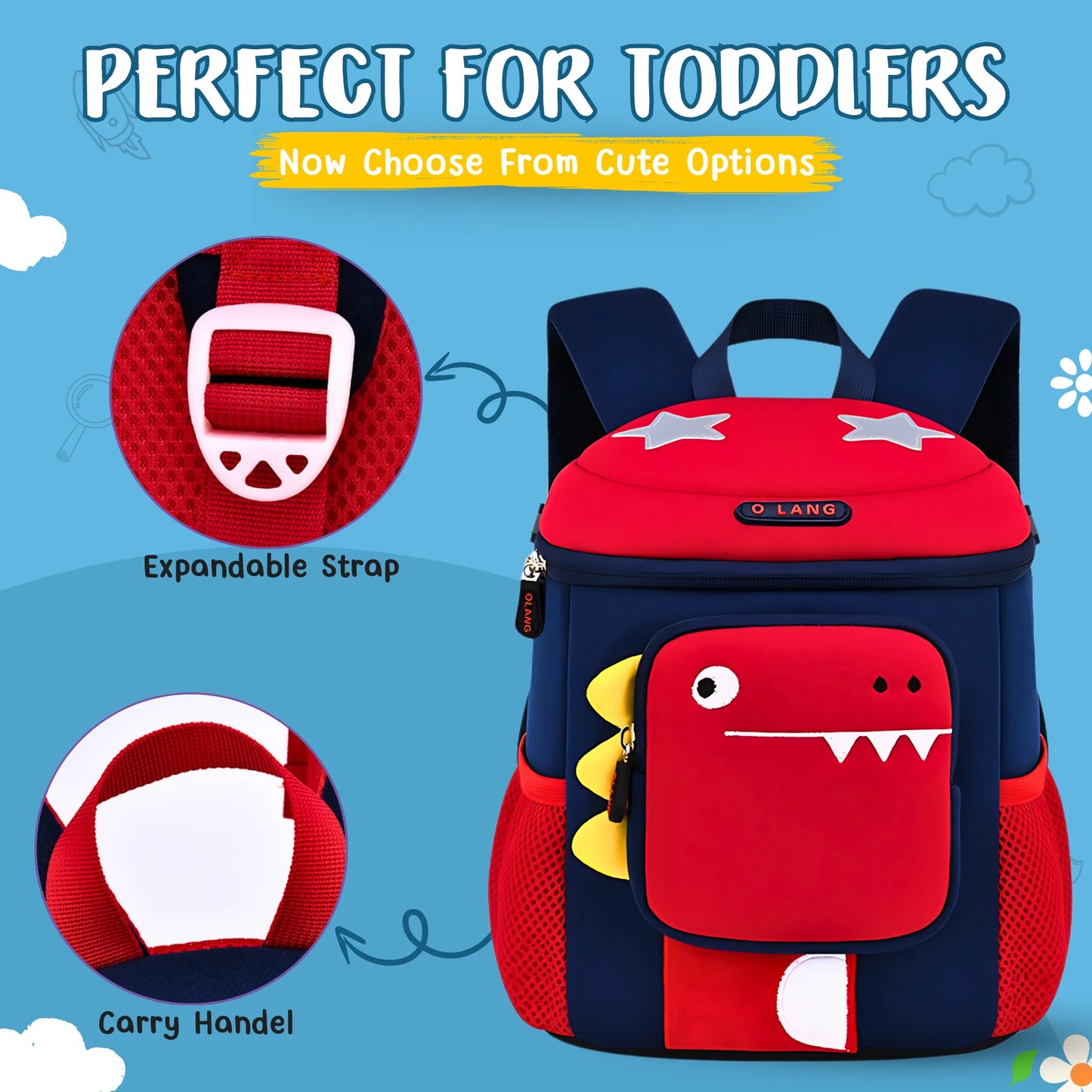 Soft Plush Dino Backpack (Surprise Colour)