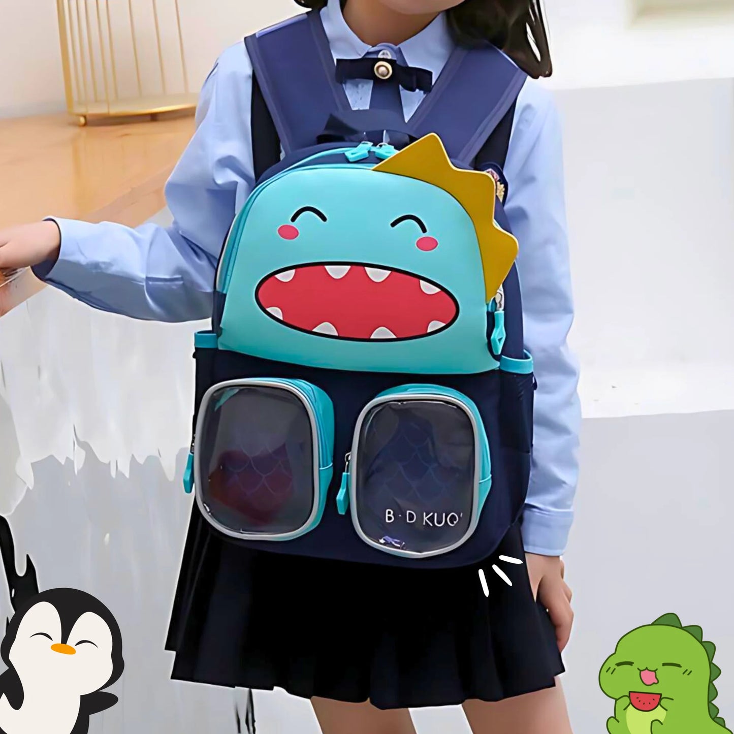 Trendy Premium Cartoon School Bag (Surprise Design)