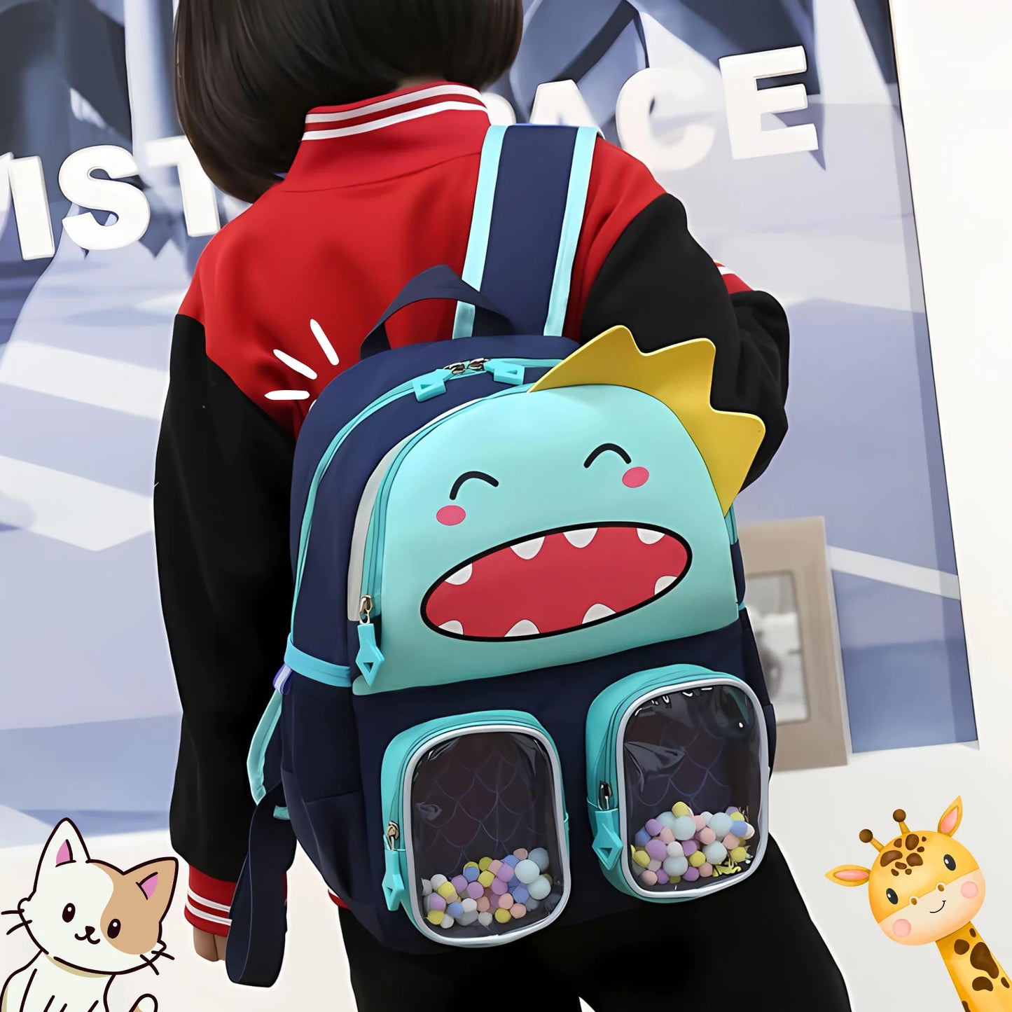 Trendy Premium Cartoon School Bag (Surprise Design)