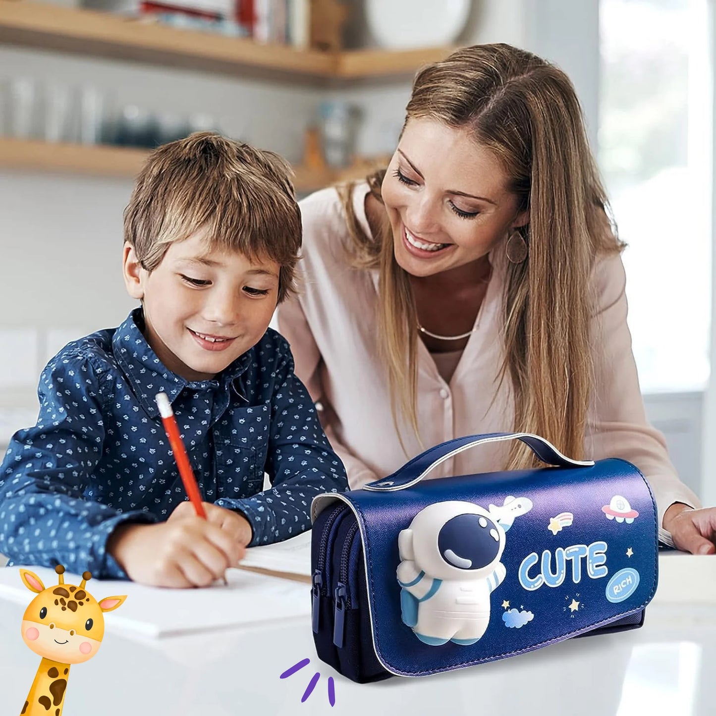 Trendy Soft Sponge Pen & Pencil Case (Surprise Design)