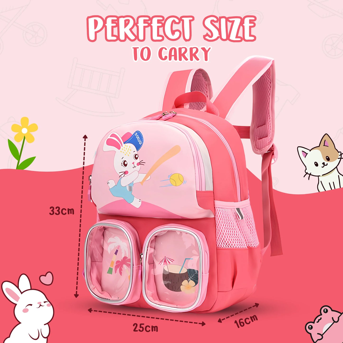 Trendy Premium Cartoon School Bag (Surprise Design)
