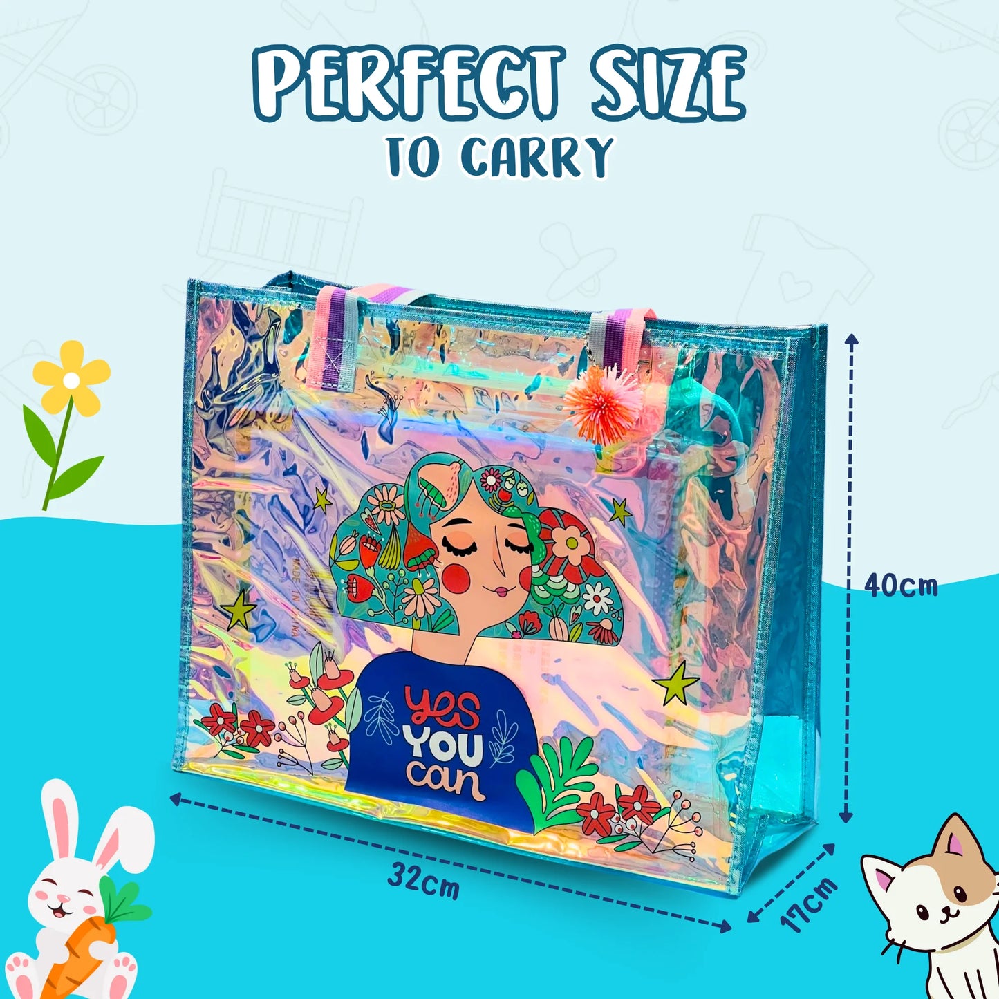 Holographic Tote Bag (Surprise Colour)