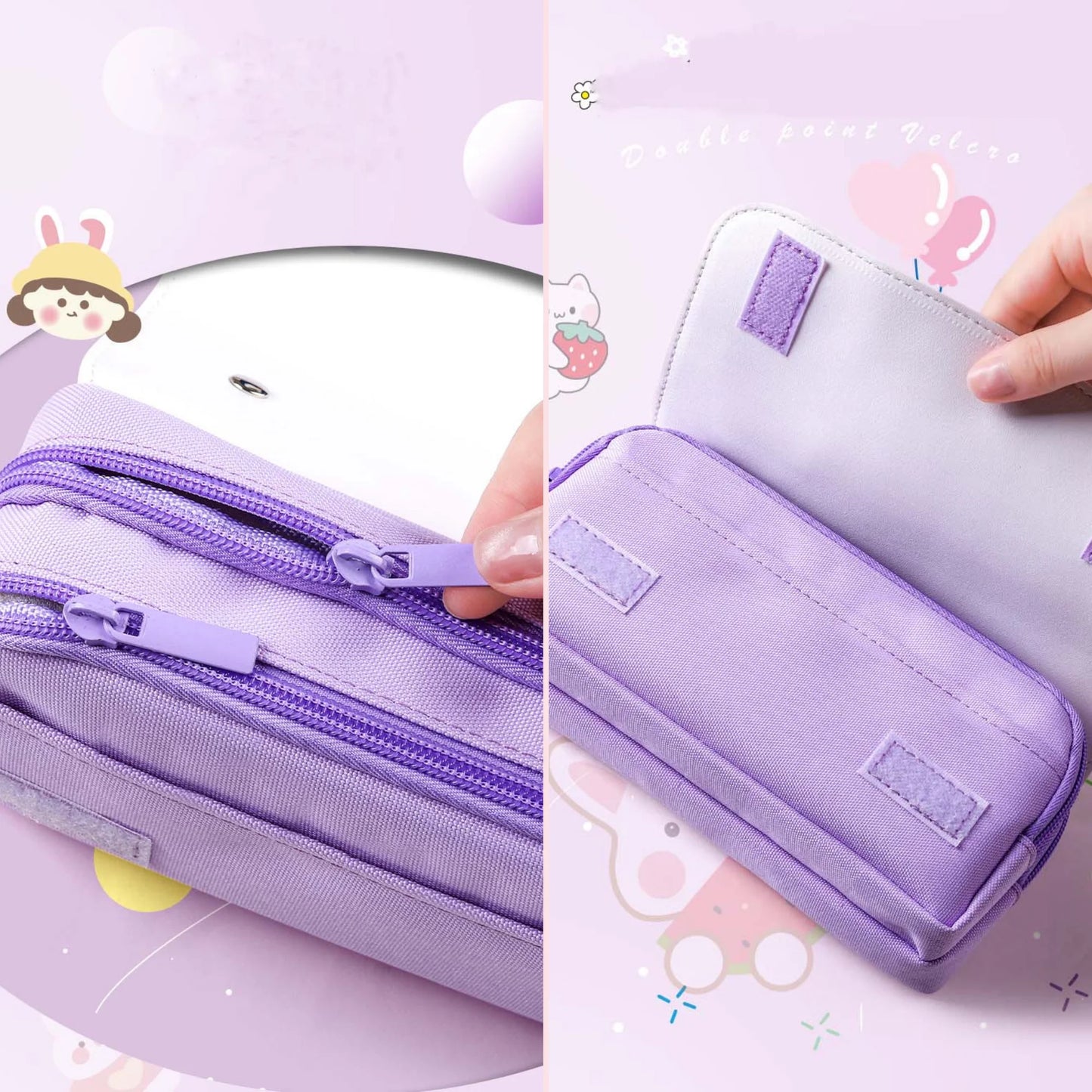 Trendy Soft Sponge Pen & Pencil Case (Surprise Design)