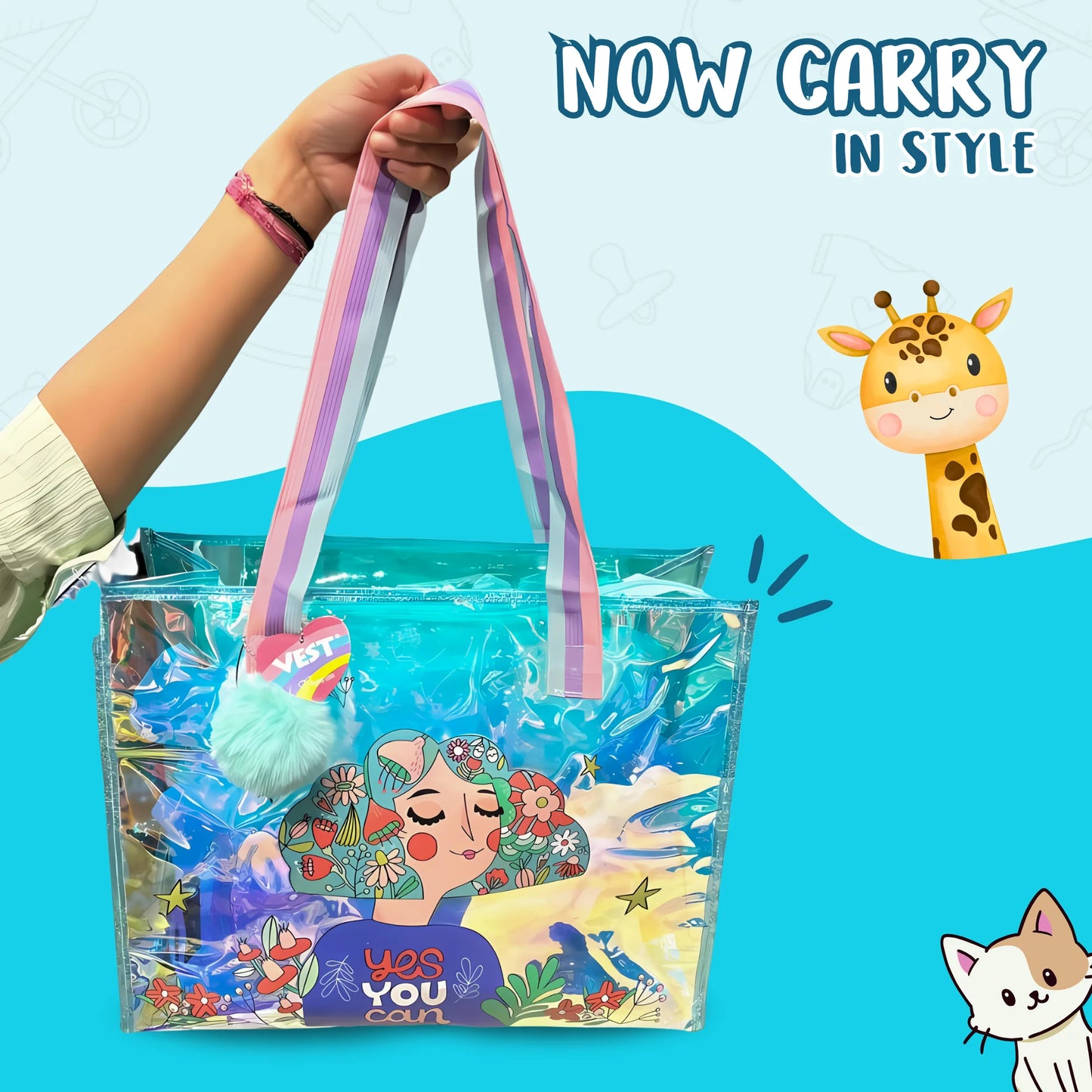 Holographic Tote Bag (Surprise Colour)