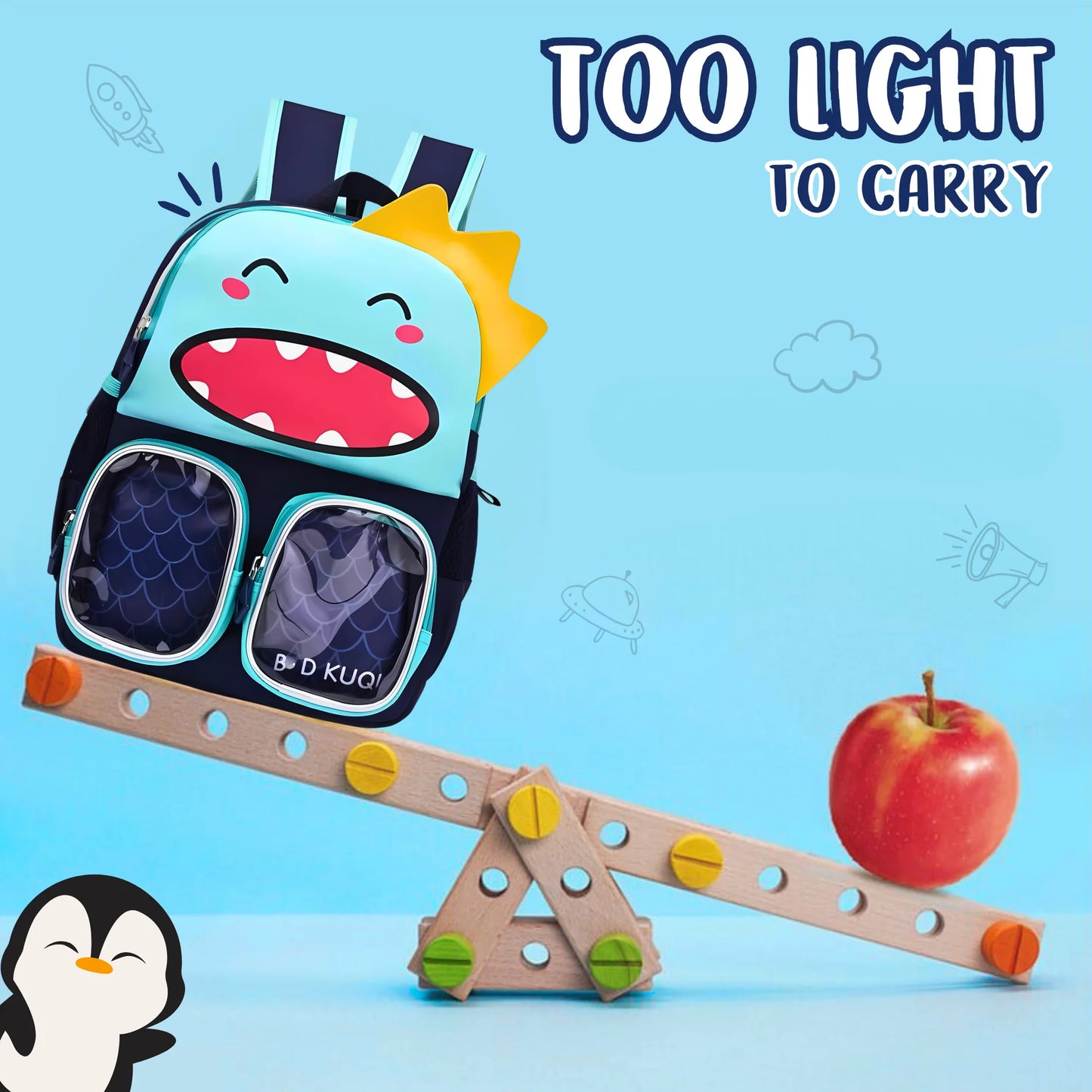 Trendy Premium Cartoon School Bag (Surprise Design)