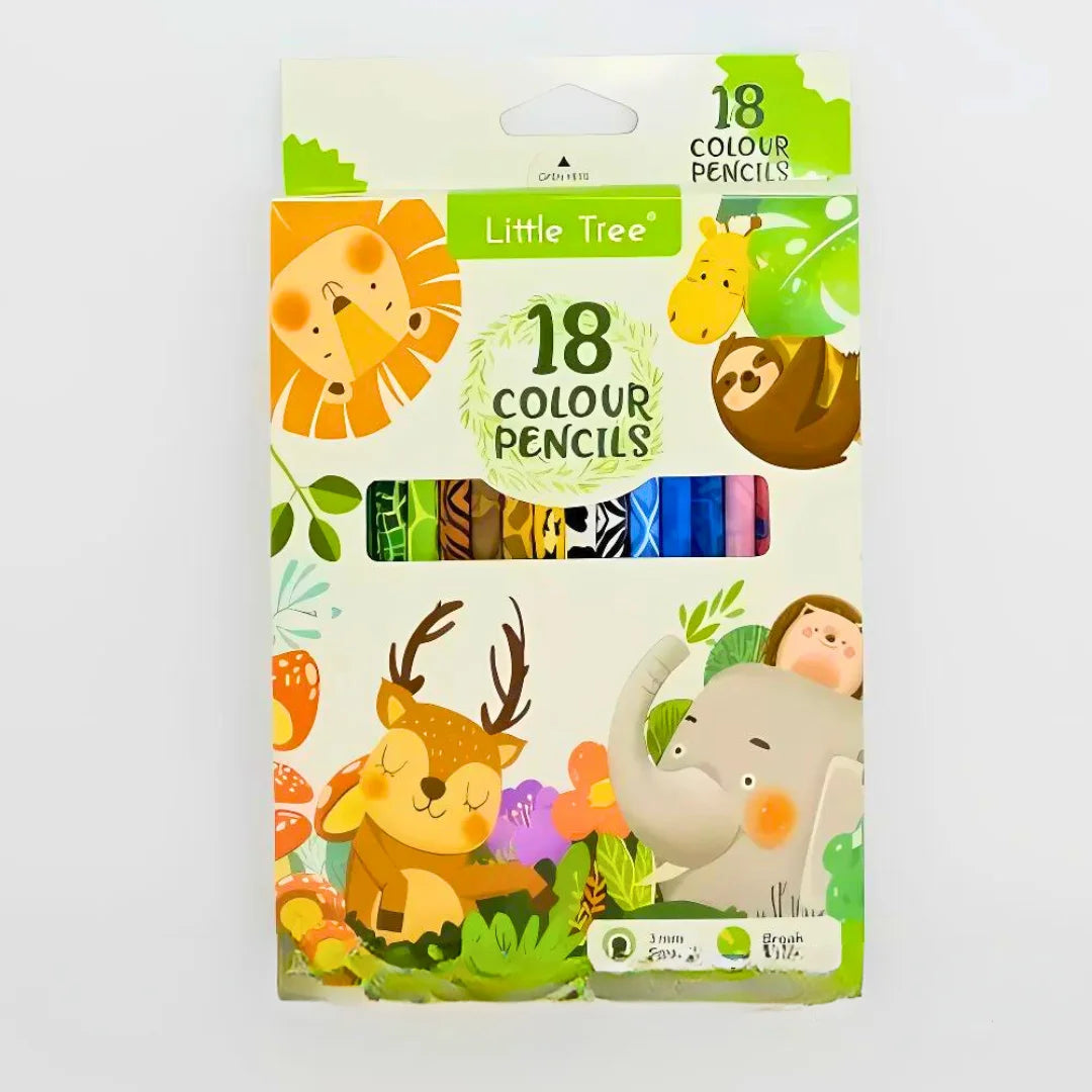 Little Tree Jungle 18pcs Colour Pencil Set