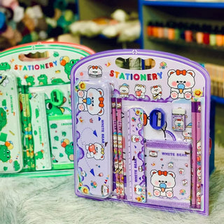 Cartoonistic Stationery Set (Surprise Colour)