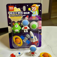 Trendy Spaceship Eraser Set