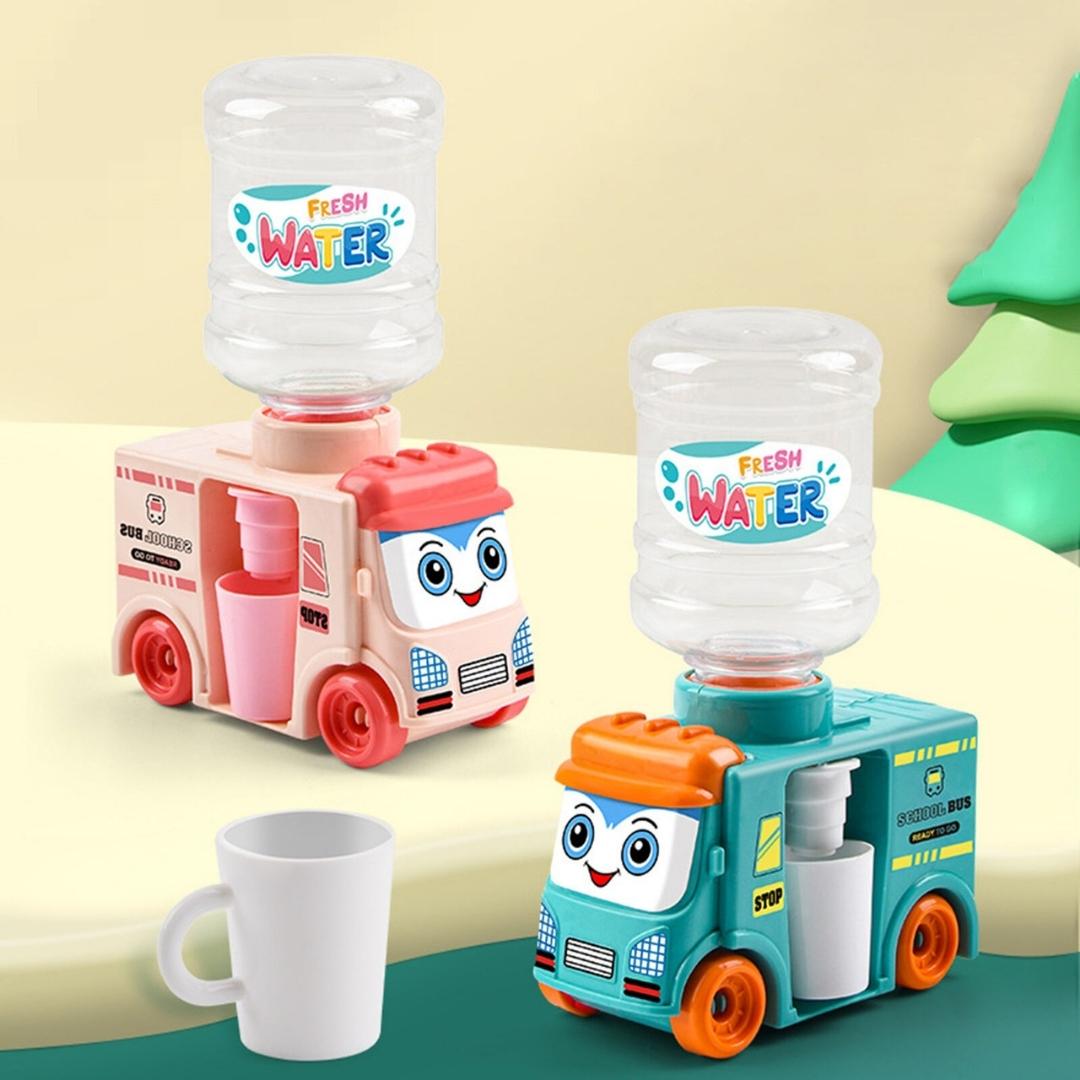 Cute Mini Bus Water Dispenser with Free Clay