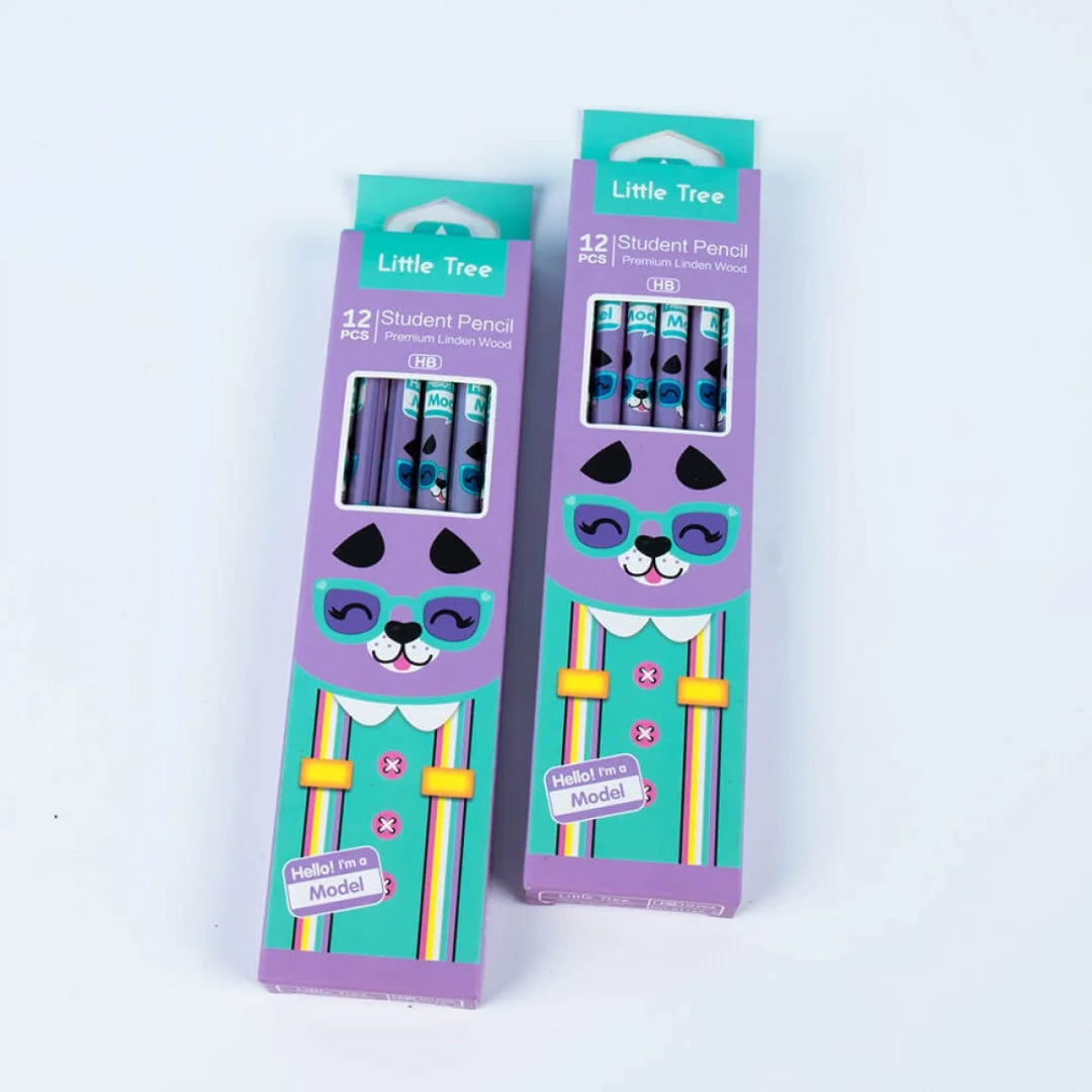 Little Tree Cartoon 12pcs Pencil Set