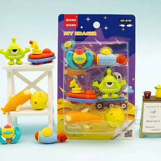 Cute Space Eraser Set