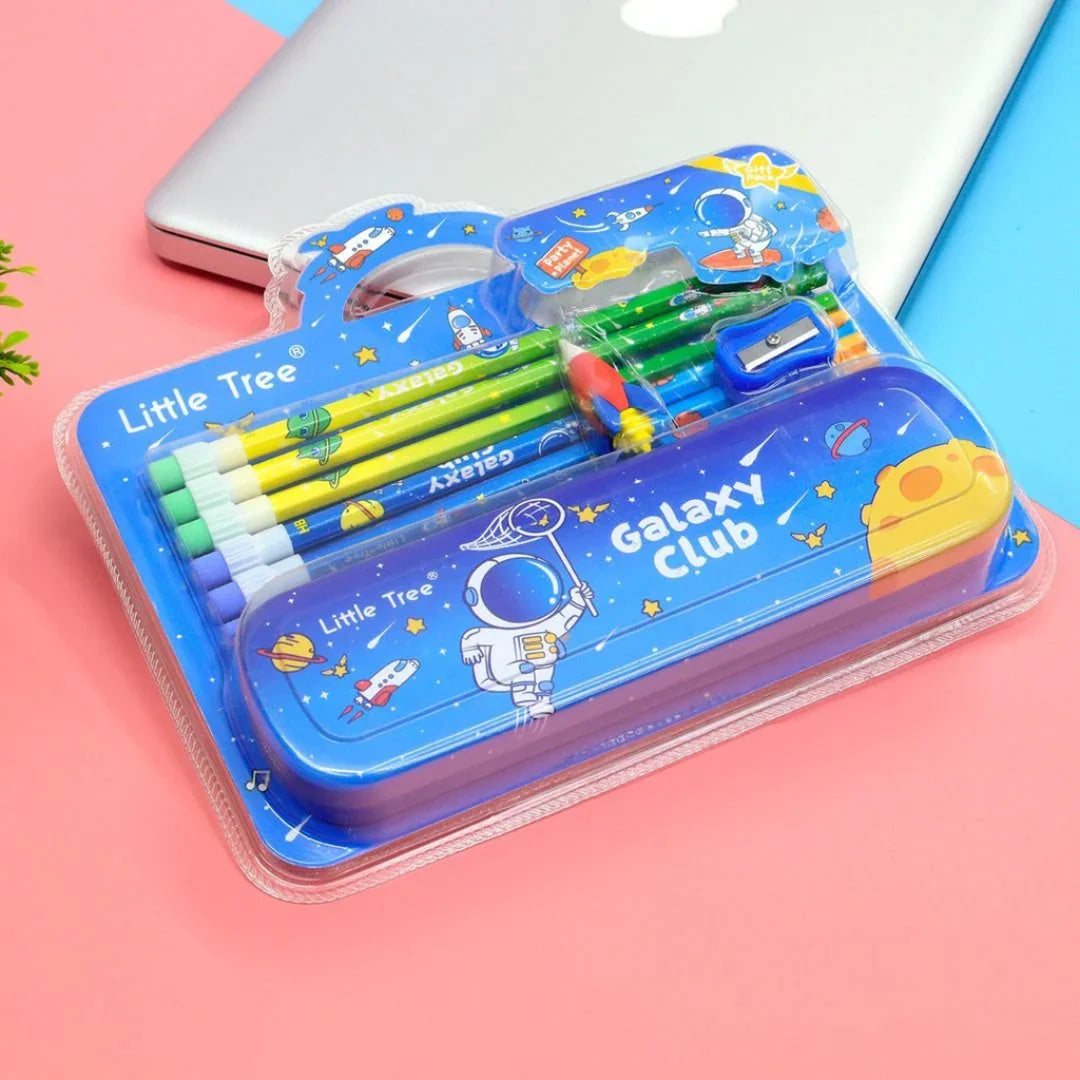 Premium Cartoon Stationery Set (Surprise Colour)