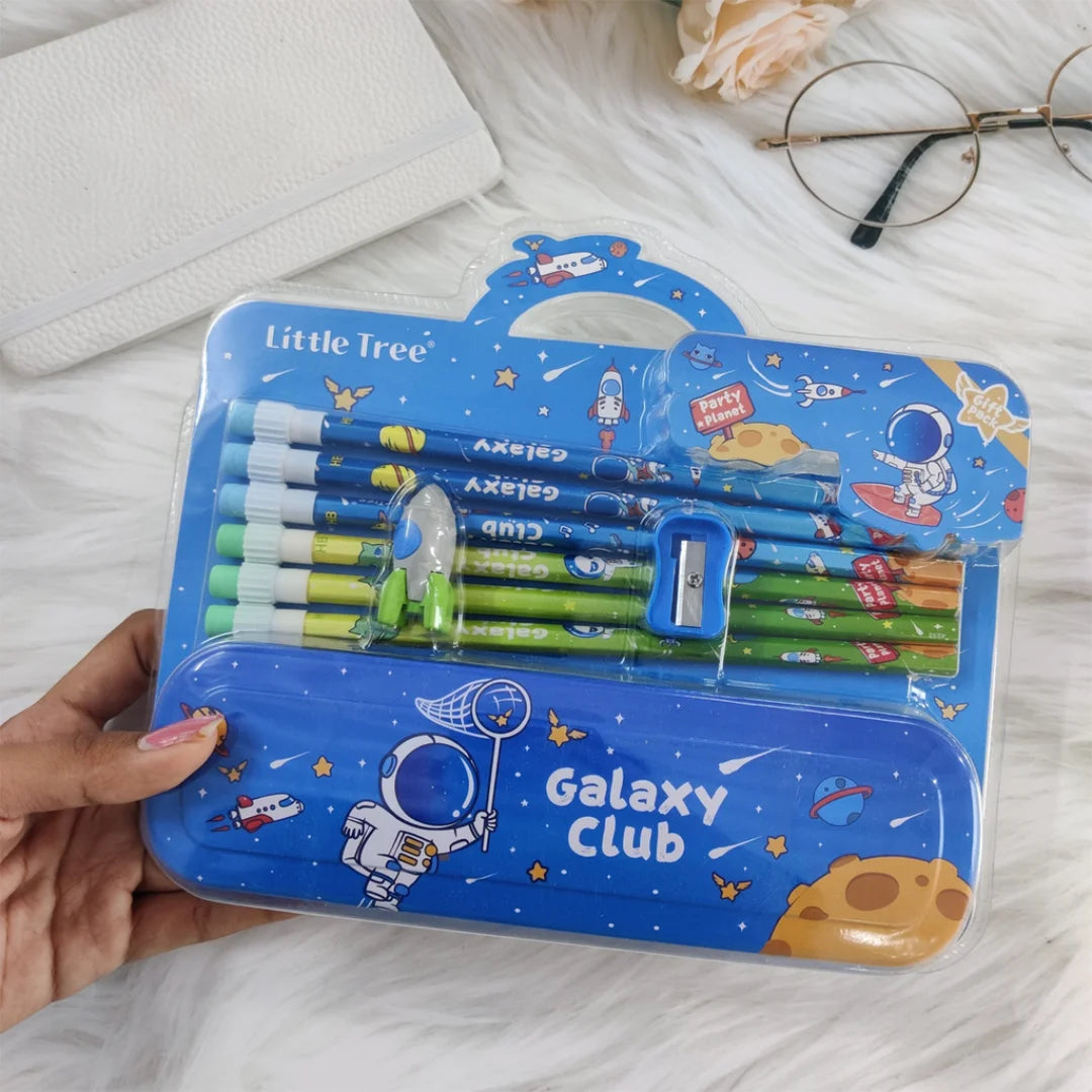Premium Cartoon Stationery Set (Surprise Colour)