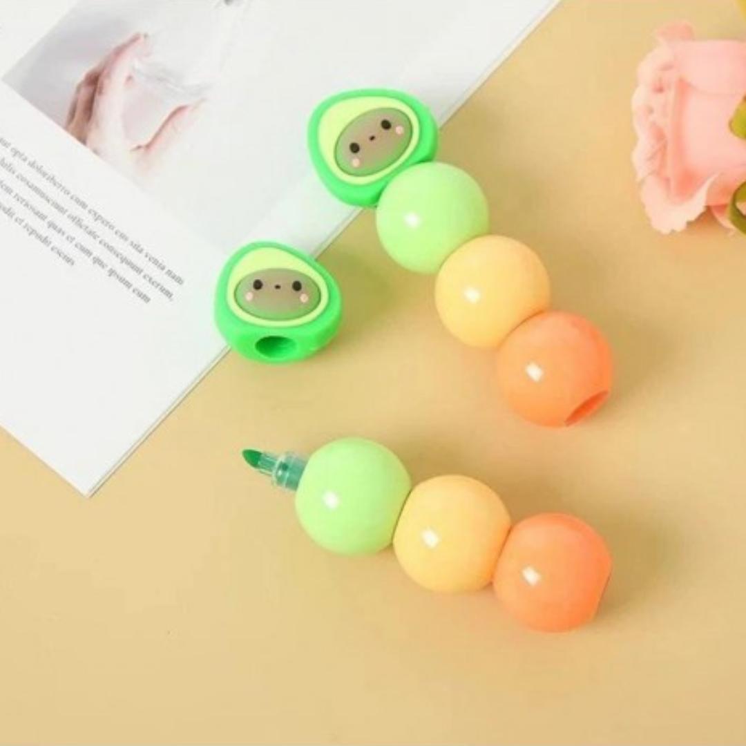 Cute Avocado Highlighters