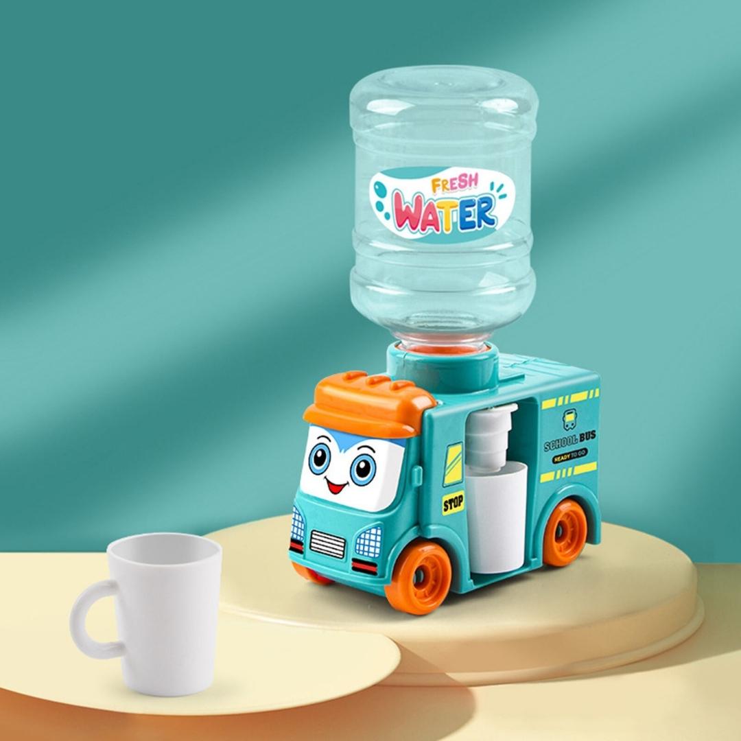 Cute Mini Bus Water Dispenser with Free Clay