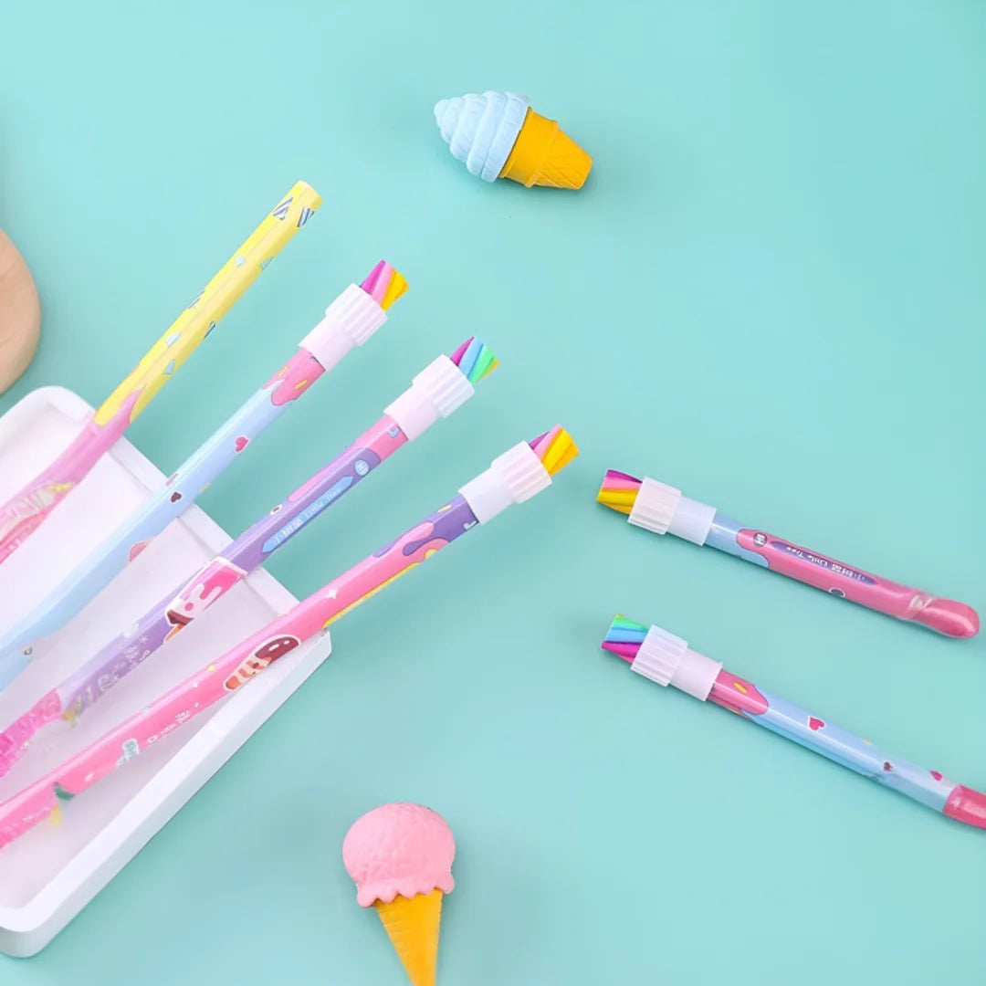 Ice cream 12pcs Pencil Stationery Set