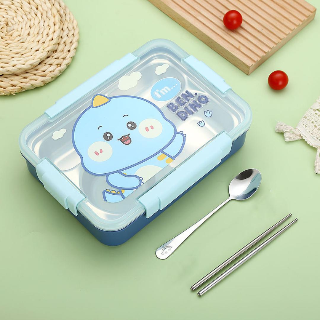 Magical Cartoon Stainless Steel 4 Compartment Lunch box