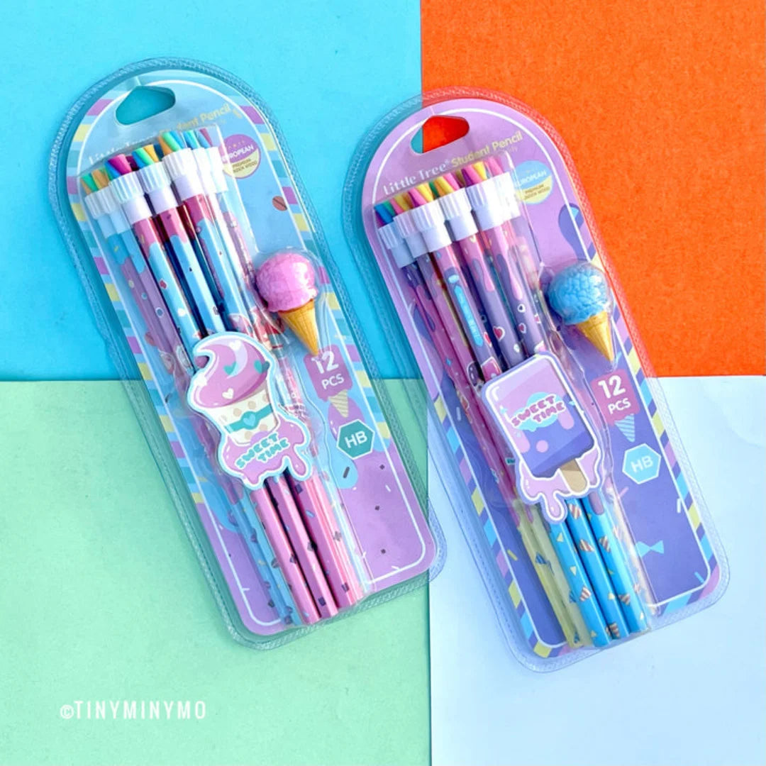 Ice cream 12pcs Pencil Stationery Set