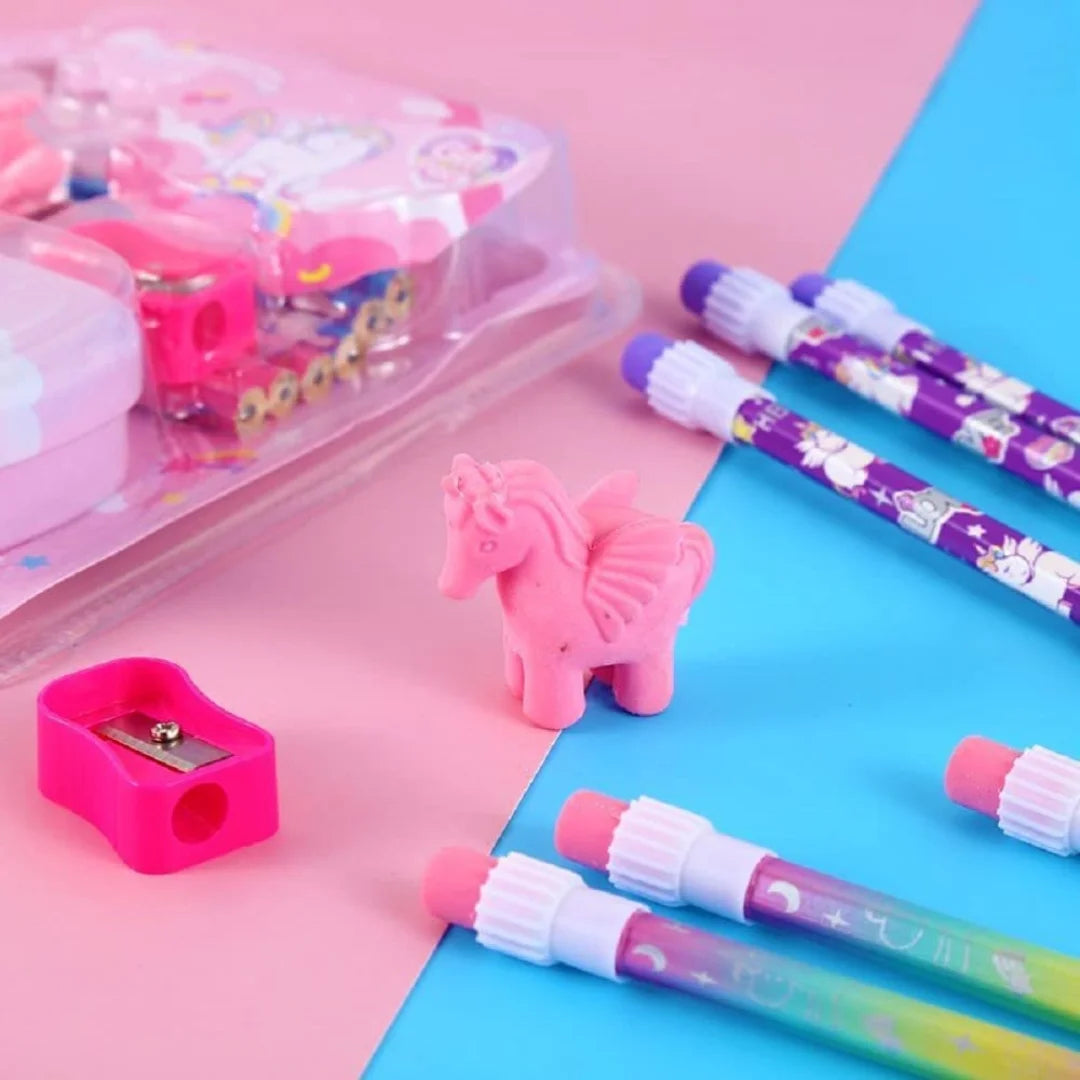 Premium Cartoon Stationery Set (Surprise Colour)