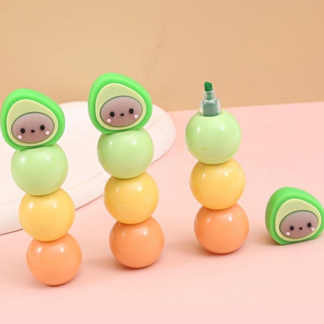 Cute Avocado Highlighters