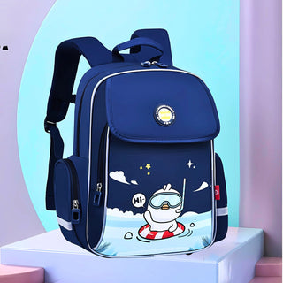 Trendy Cartoon Flap School Backpack (Surprise Colour)