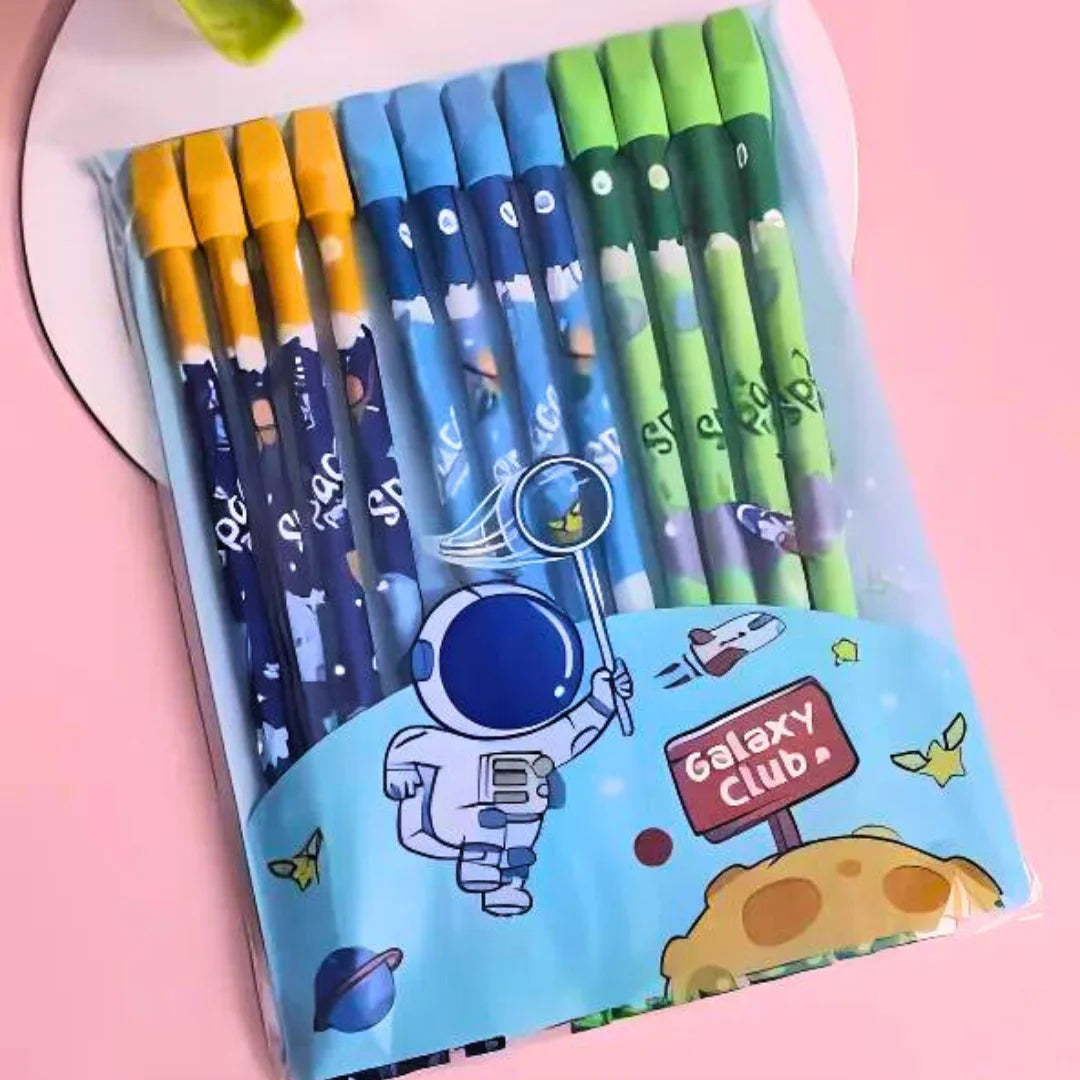Rocket Eraser Top 12pcs Pencil Set (Surprise Colour)