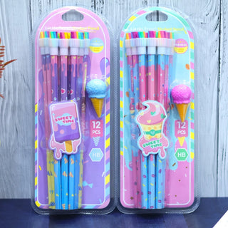 Ice cream 12pcs Pencil Stationery Set
