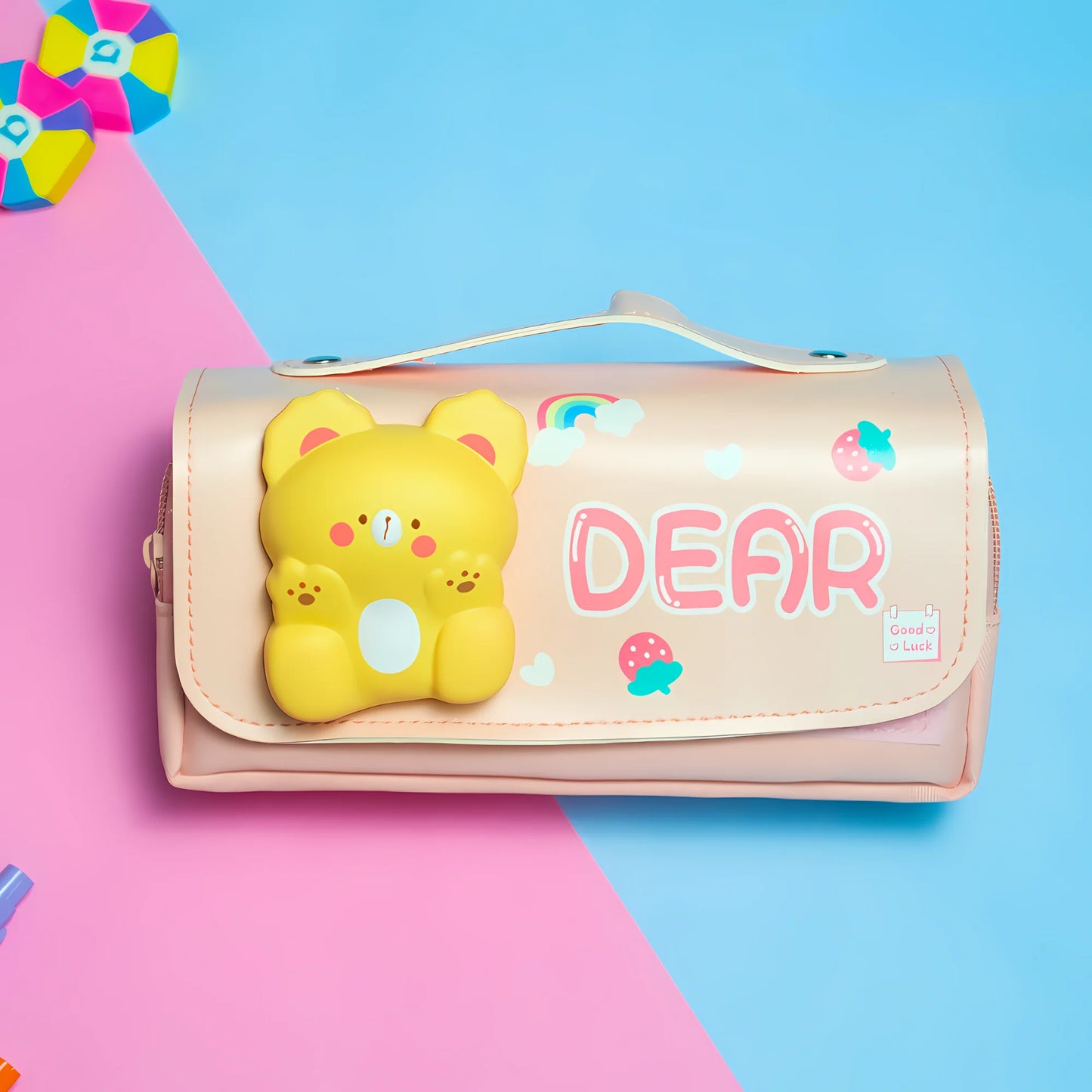 Trendy Soft Sponge Pen & Pencil Case (Surprise Design)