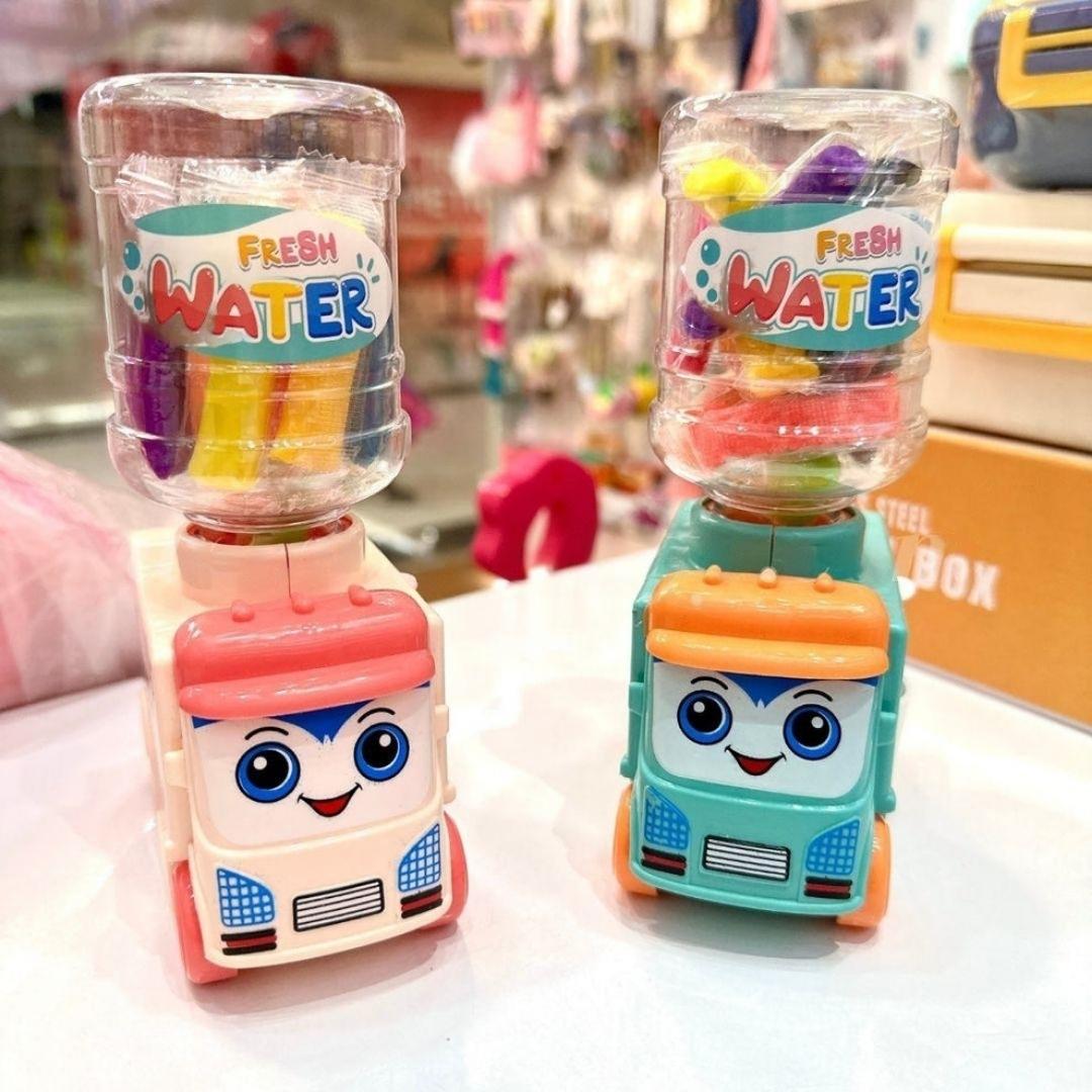 Cute Mini Bus Water Dispenser with Free Clay