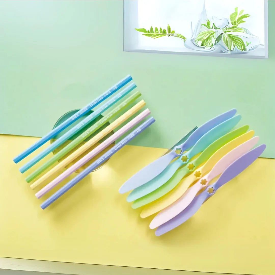 Trendy Flying Pencil Set (Surprise Colour)