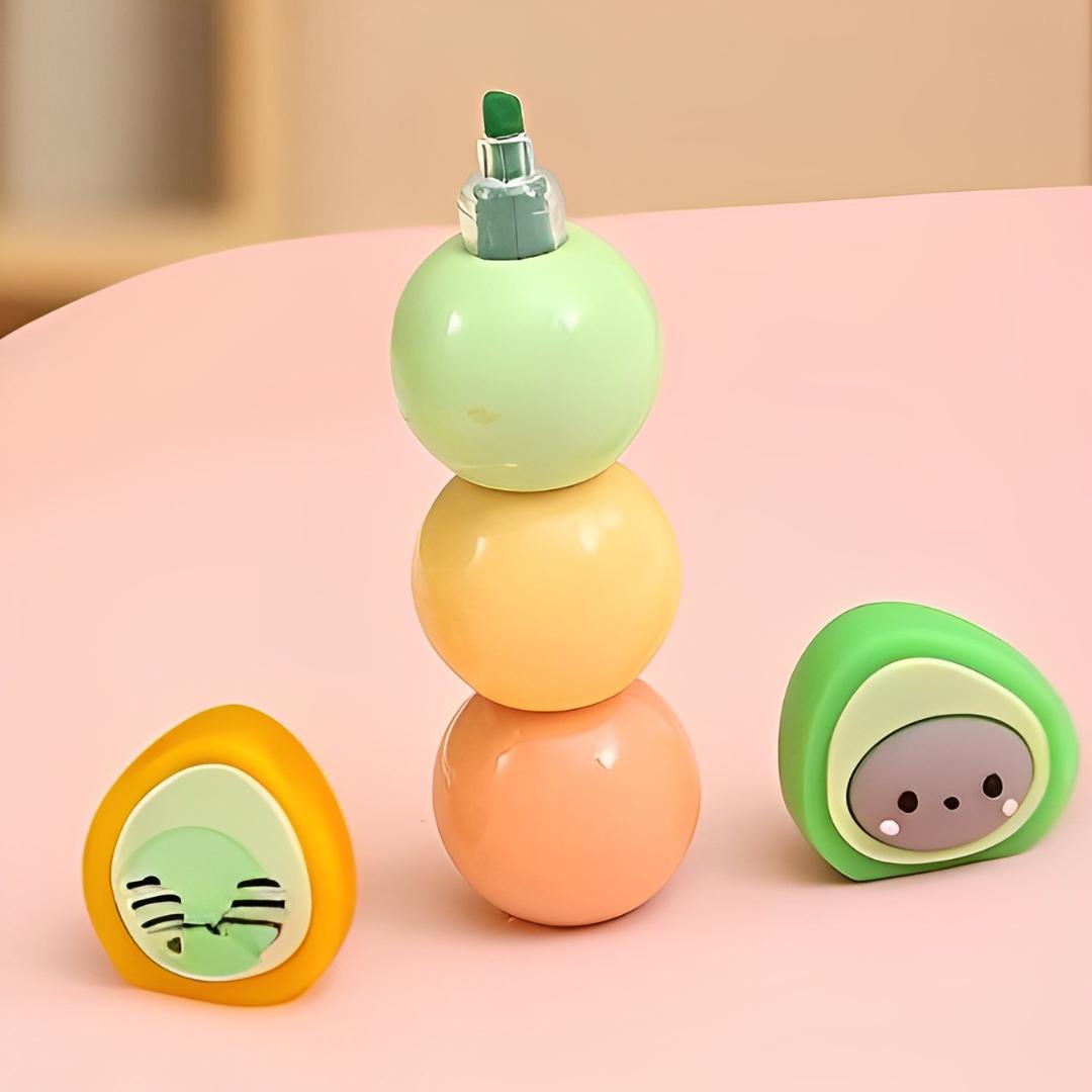 Cute Avocado Highlighters