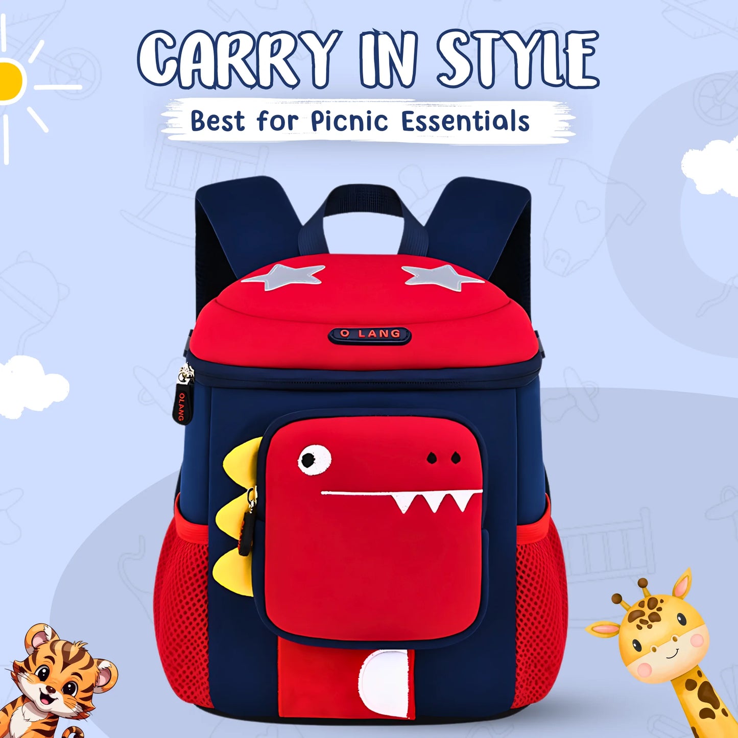 Soft Plush Dino Backpack (Surprise Colour)
