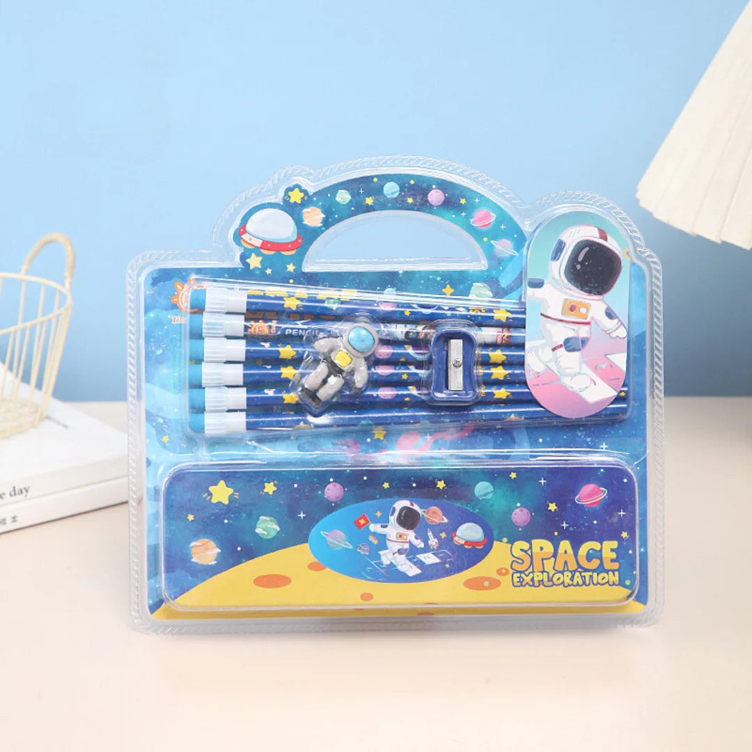 Premium Cartoon Stationery Set (Surprise Colour)
