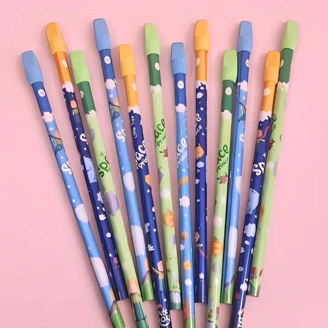 Rocket Eraser Top 12pcs Pencil Set (Surprise Colour)