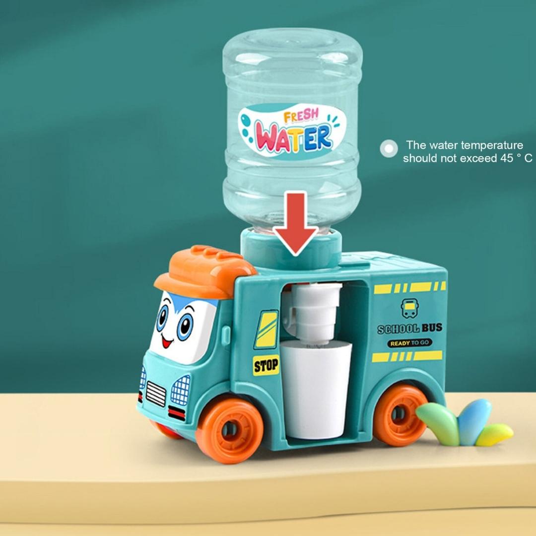 Cute Mini Bus Water Dispenser with Free Clay