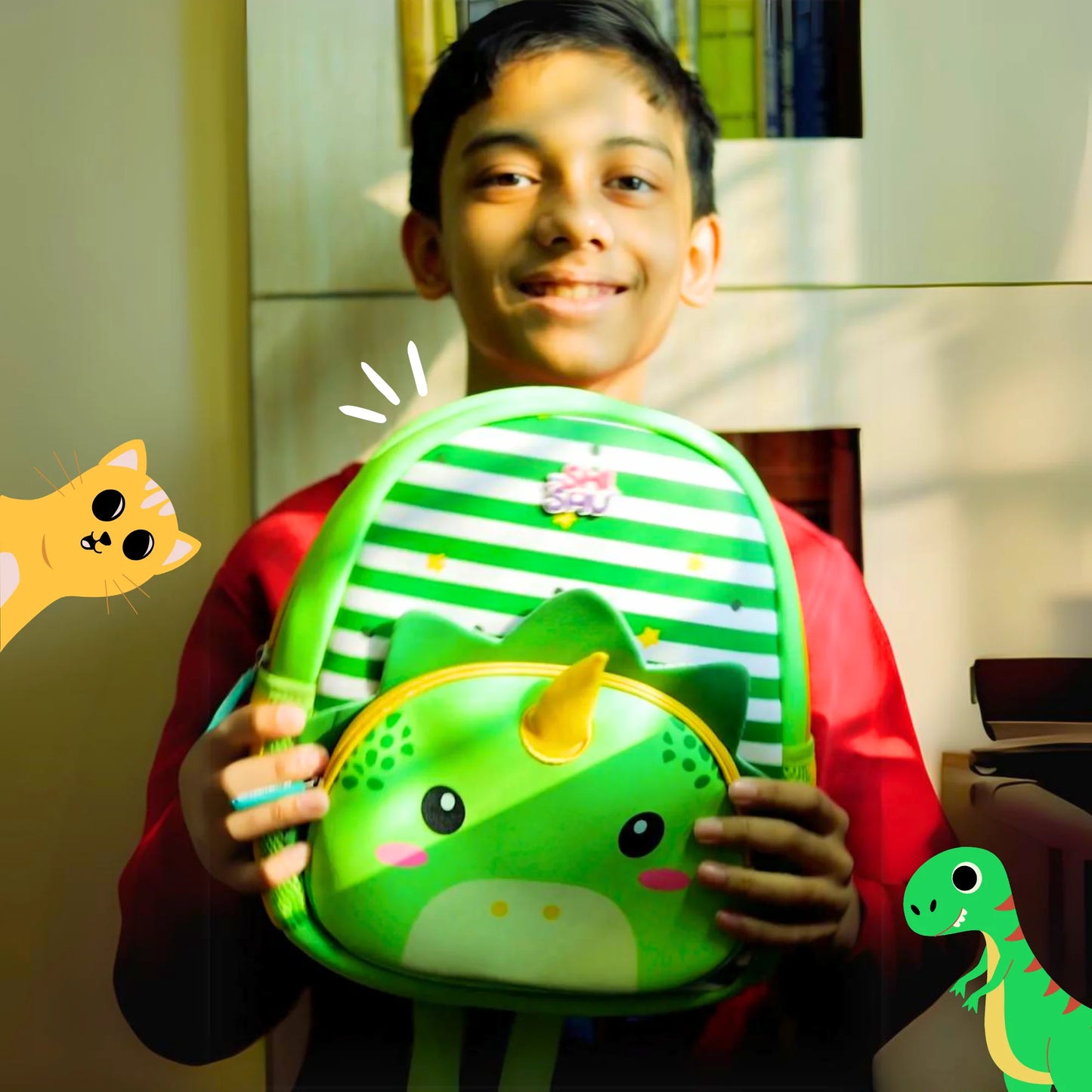 Cute Dinosaur Soft Plush Backpack for Kids