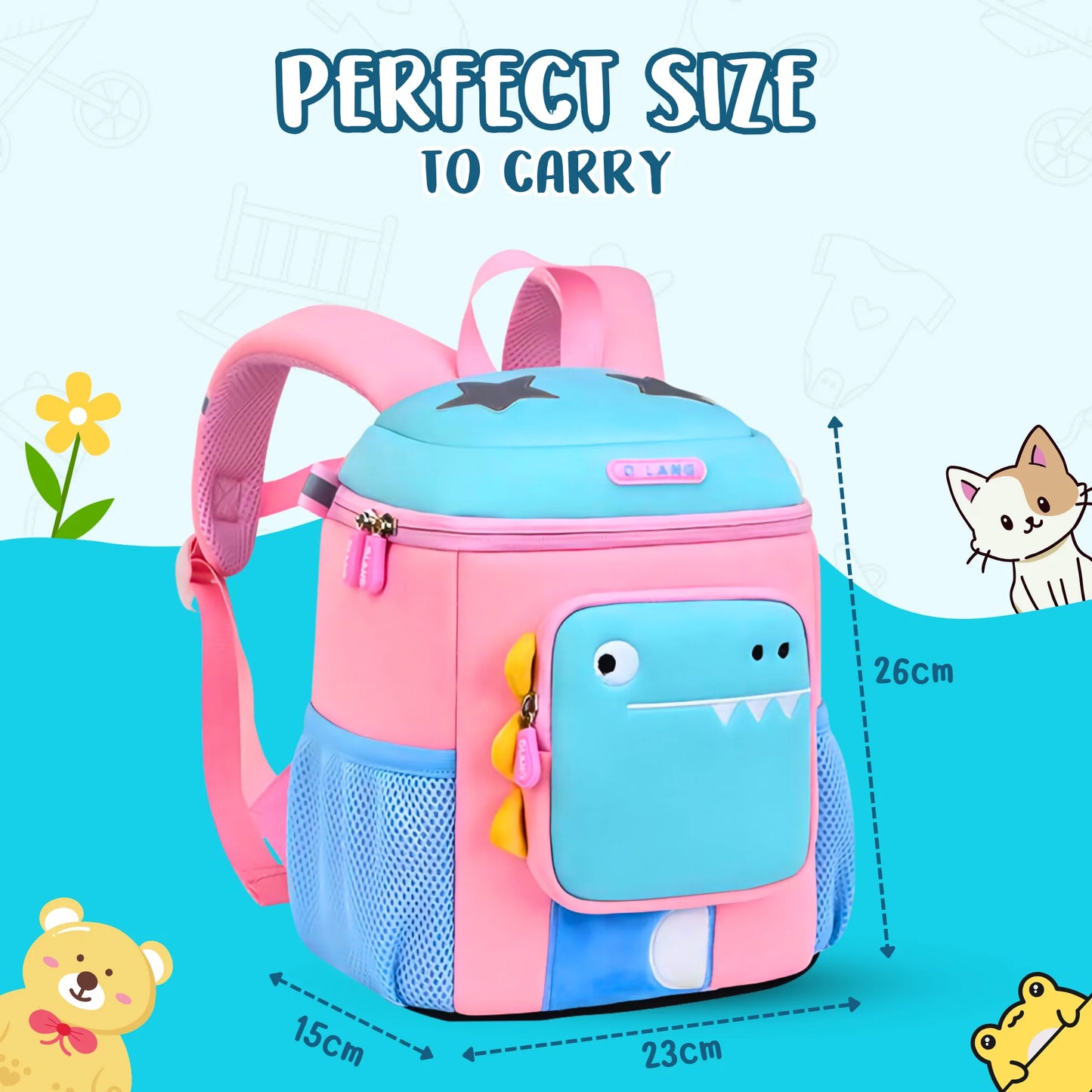 Soft Plush Dino Backpack (Surprise Colour)