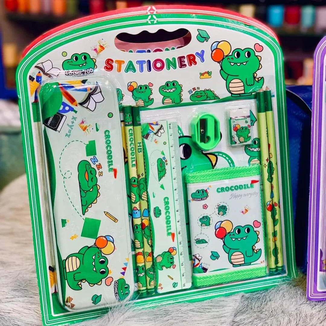 Cartoonistic Stationery Set (Surprise Colour)