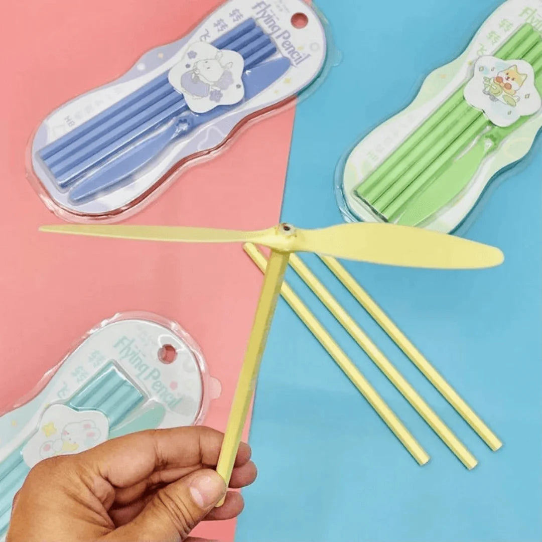 Trendy Flying Pencil Set (Surprise Colour)