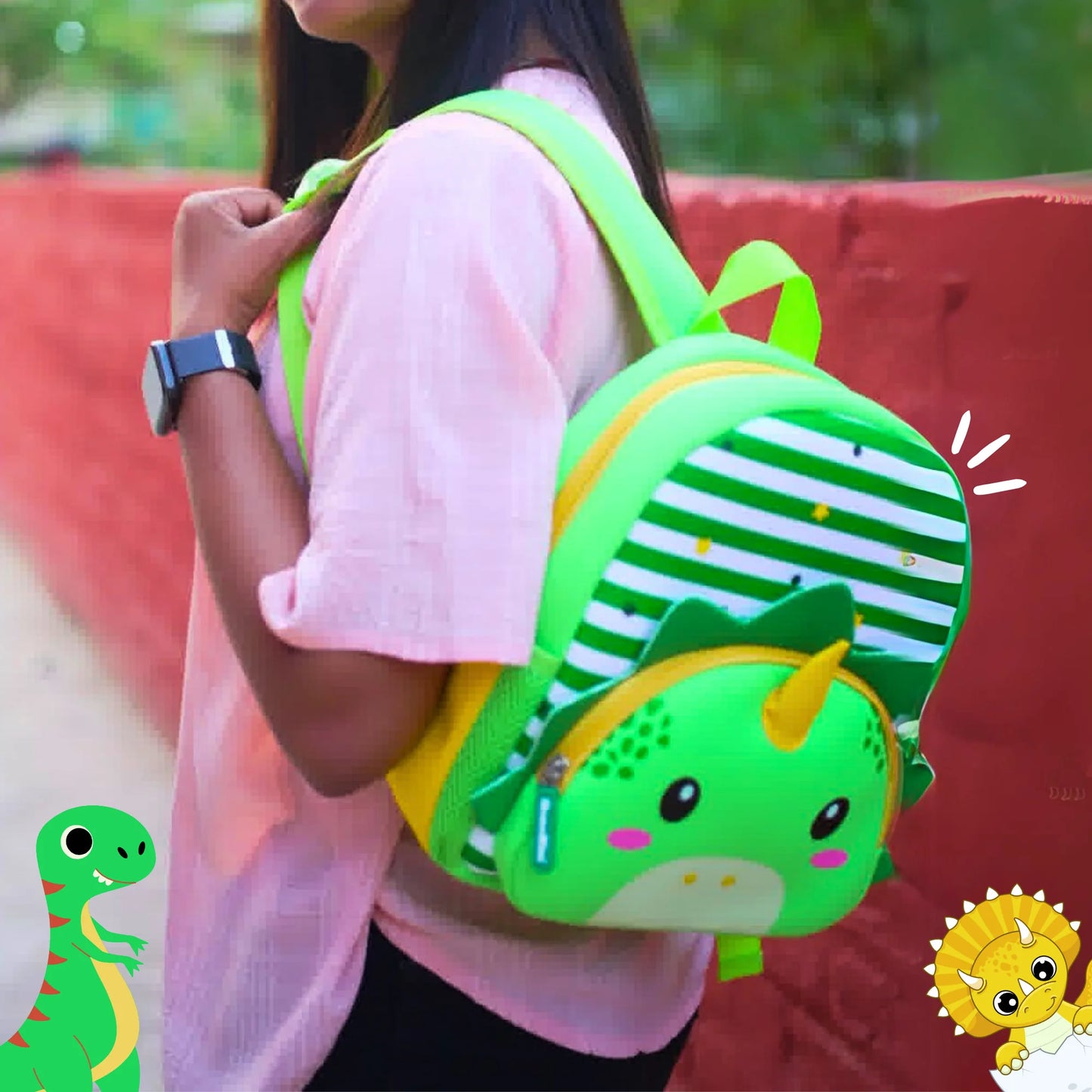 Cute Dinosaur Soft Plush Backpack for Kids