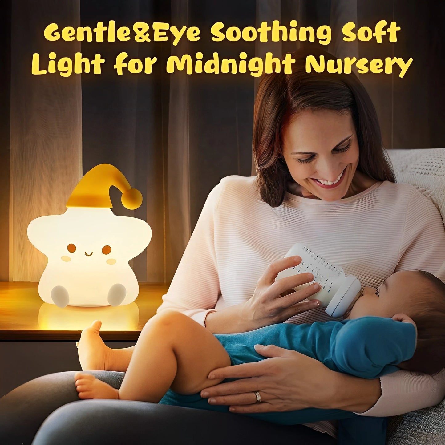 Cute Star Soft Night Lamp