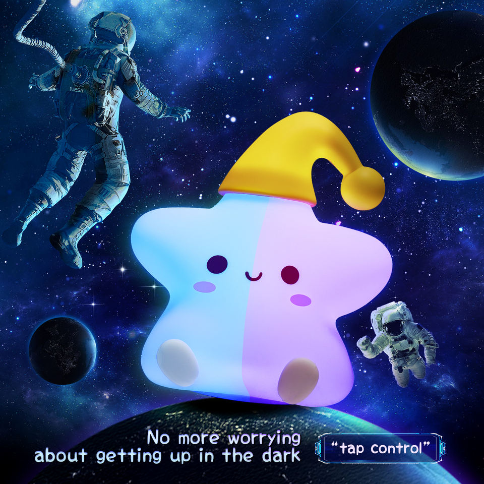 Cute Star Soft Night Lamp