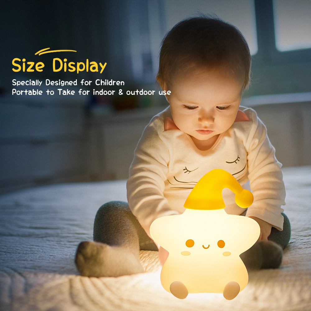 Cute Star Soft Night Lamp
