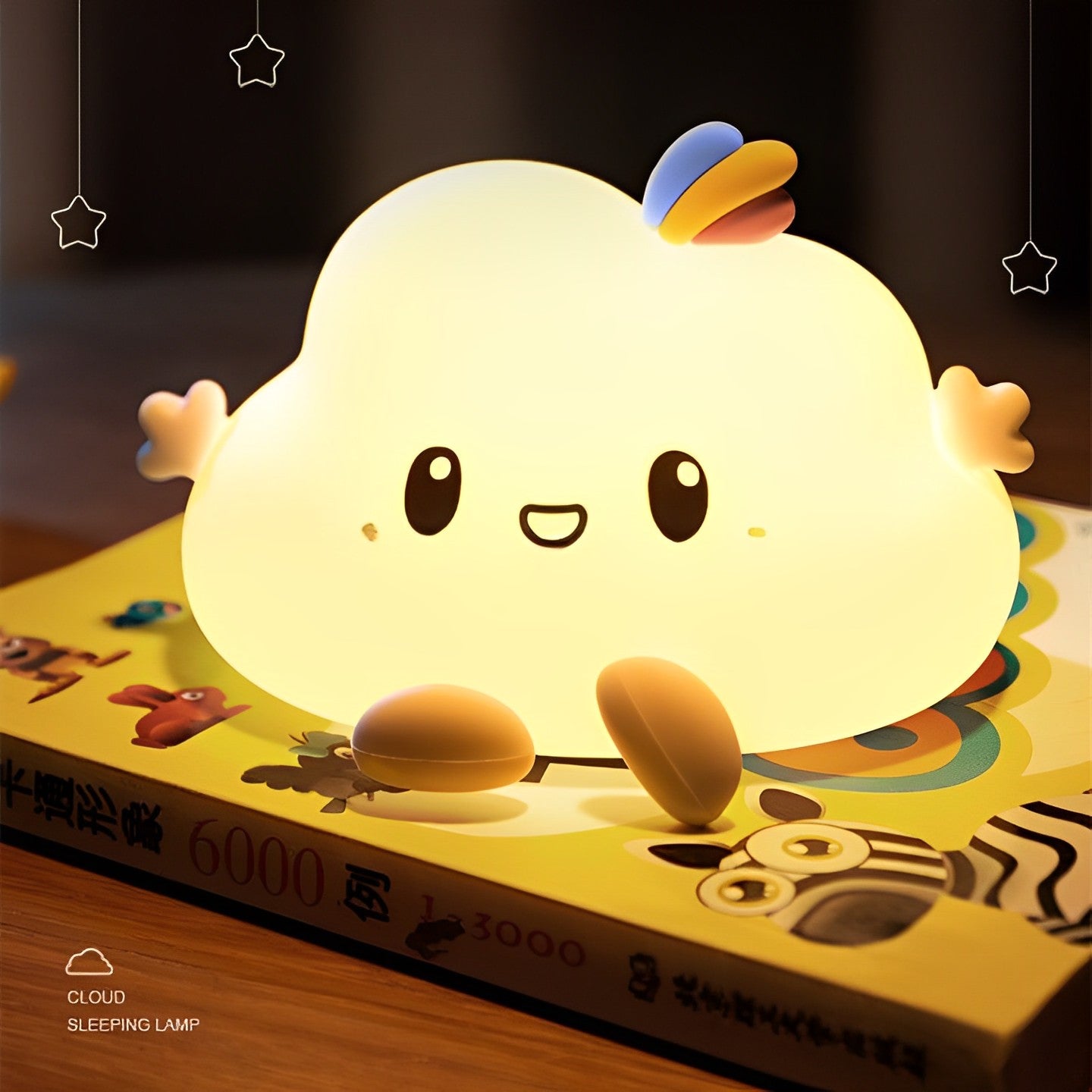 Cute Cloud Rechargeable Night Lamp with Remote