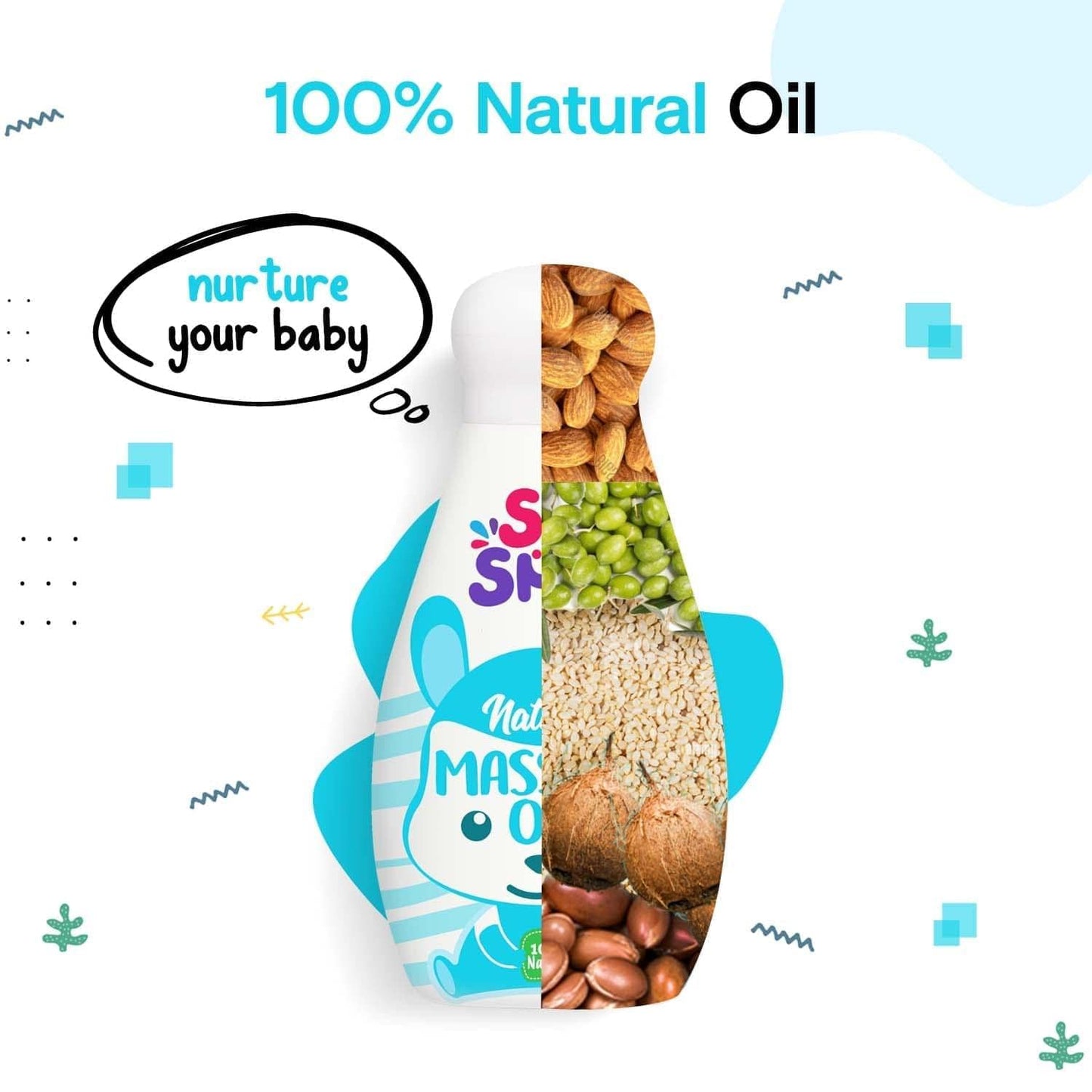 Natural Soothing Baby Massage Oil