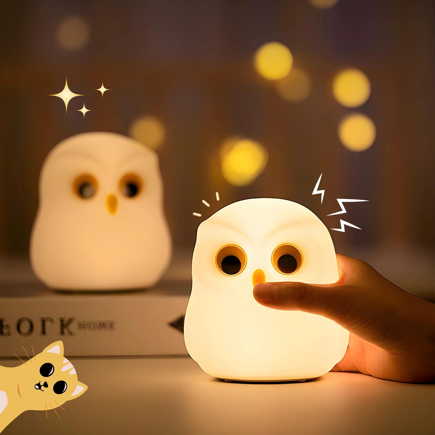 Cute Soft Owl Night Lamp