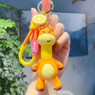 Premium Giraffe Expandable Keychain 1pc