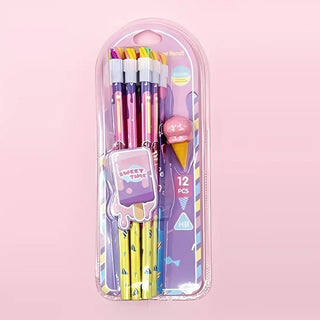 Ice cream 12pcs Pencil Stationery Set