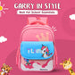 Cute Cartoonistic Flap School Backpack